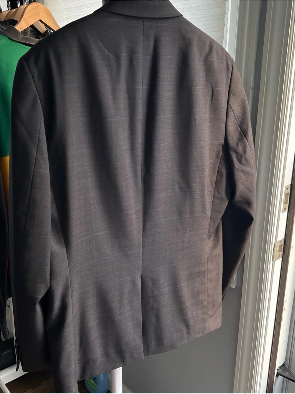 Lauren Ralph Lauren Men’s 42R 100% Wool Blazer Plaid Brown Sport Coat 2 Button
